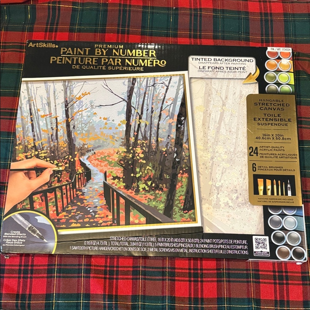 ArtSkills Premium 16x20” Paint by Number Kit with Autumn Scene